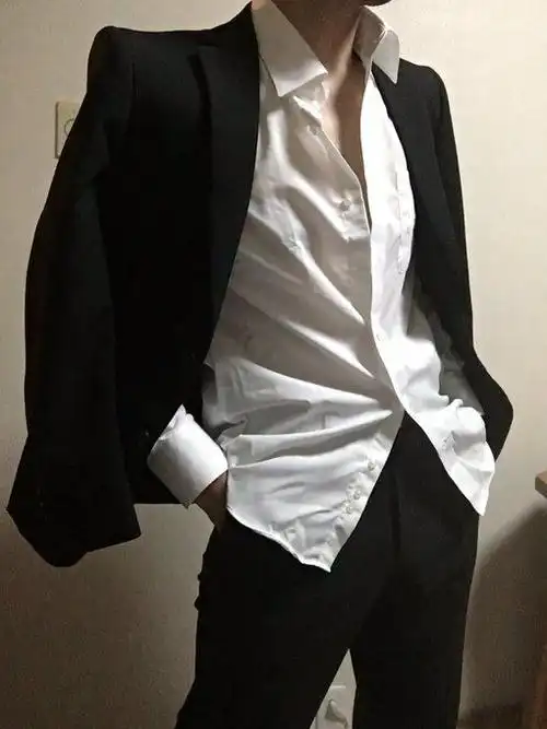 绘画参考#来一组的西装动态!