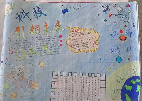 会宁县桃林中学2019年寒假"科技创新"优秀手抄报展评