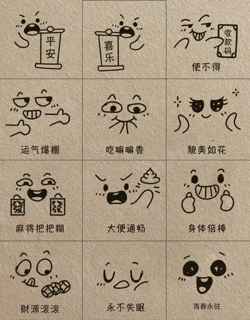 图文伙伴计划 #简笔画 #表情包 #儿 - 抖音