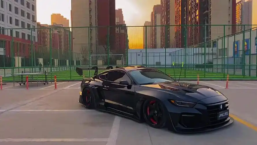 这个改装车只要干干净净的就很帅#mustang,#摄影