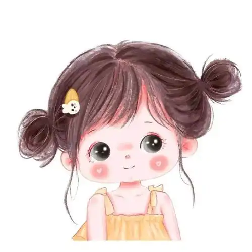 萌萌哒小女孩插画,可以用来做头像哦