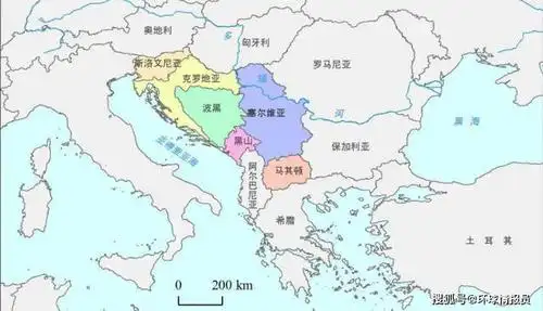 塞尔维亚地理位置图