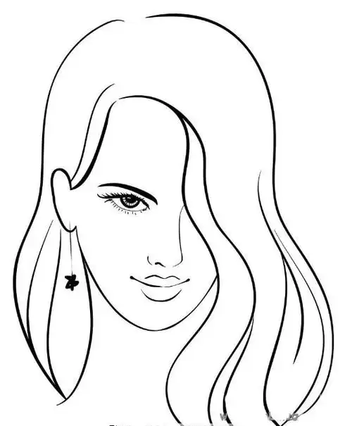 女生头像简笔画怎么画?