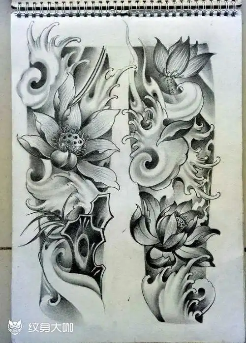 传统花臂手稿