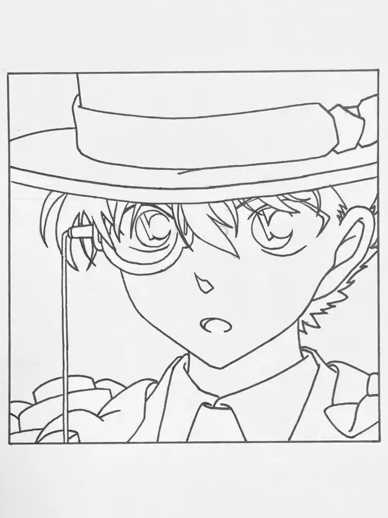 手把手教你画7915怪盗基德 工具:勾线笔,铅笔