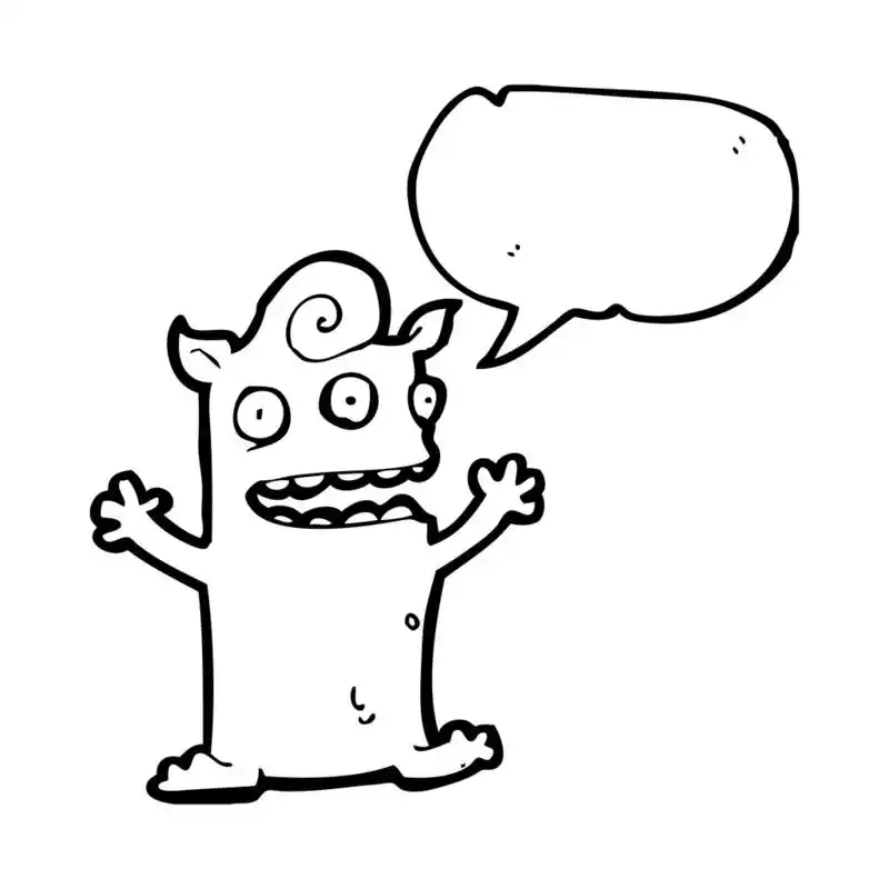 小魔鬼,矢量, 卡通小恶魔在白色背景上