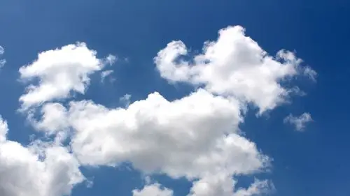 清新空中云朵摄影高清桌面壁纸