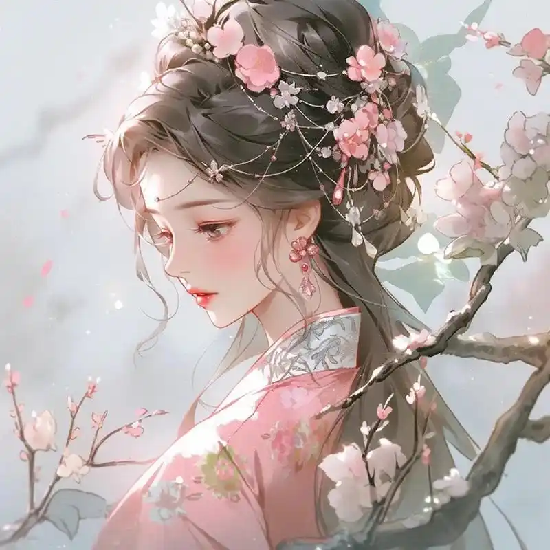 古风淡雅系甜美女生头像 676767