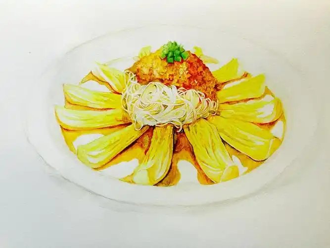 最近的彩铅手绘美食(定期更新哦)