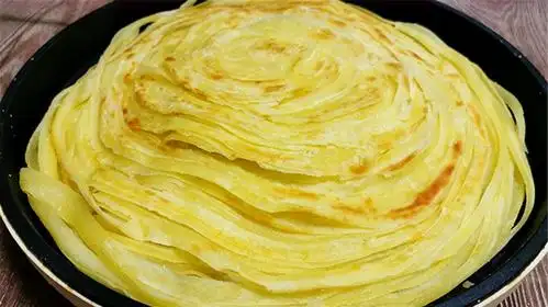 教你在家做草帽饼,无技巧无难度,一丝丝一圈圈,外酥里软层次多