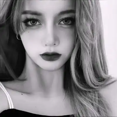 黑白色系女生头像真人高级感 既简约又个性的帅气酷到爆女生头像_女生
