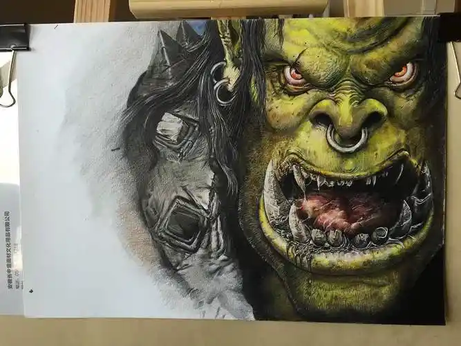 手绘魔兽步骤图