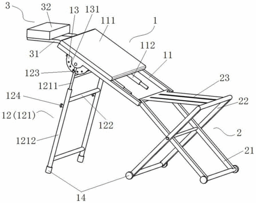 一种便携式躺椅的制作方法