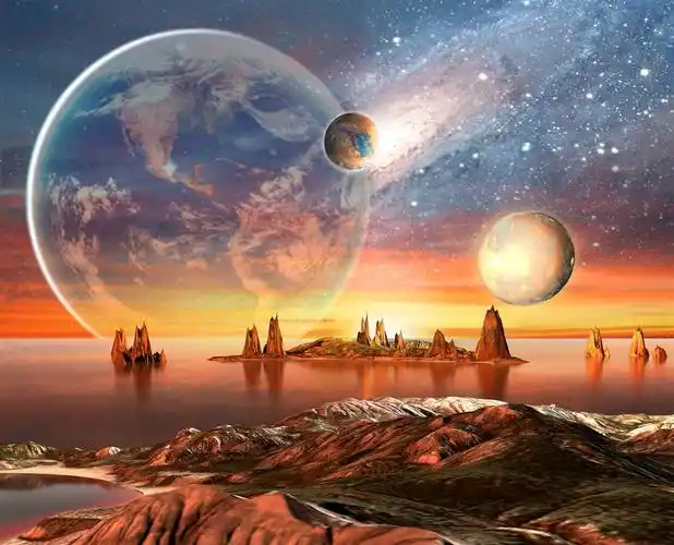 绚烂太空壮观银河高清图片