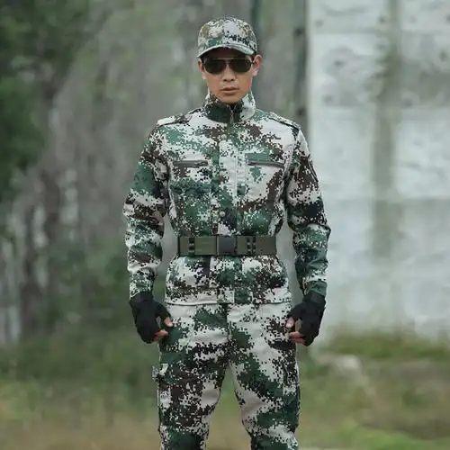 盾郎迷彩服男套装 特种兵林地作训服 户外战术服军装套装军迷服 180