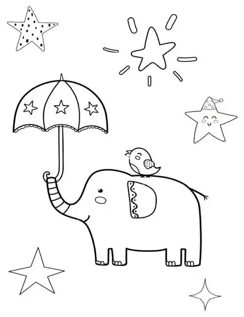 小动物涂色打卡11