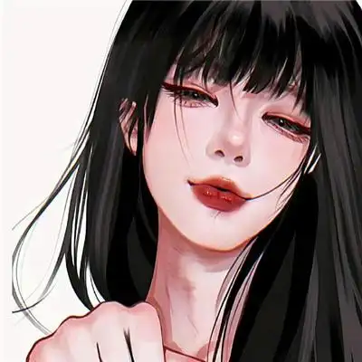 酷酷好看的手绘风最靓最新女头像 超火不易撞的动漫手绘酷拽女头_女生