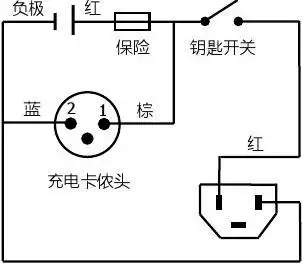 > 电动车锂电池接线图本人电动自行车为捷马16寸雅阁(锂电)48v ,购于