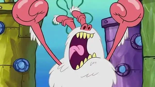 《海绵宝宝》这就是海绵宝宝说的大毛怪吗?真的因为懒惰会被他盯住!