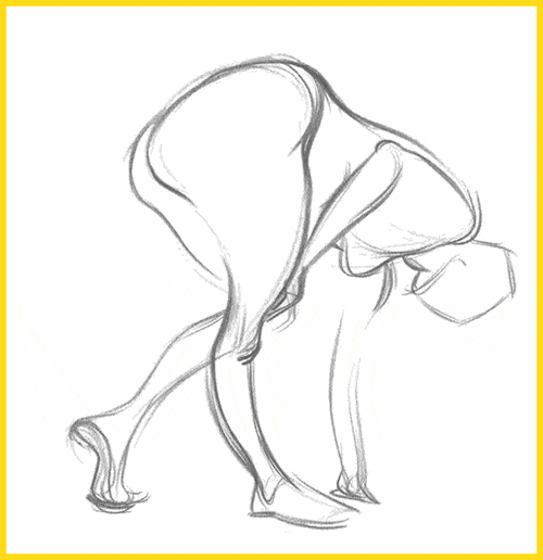 速写如何把速写画生动必须抓住动态线