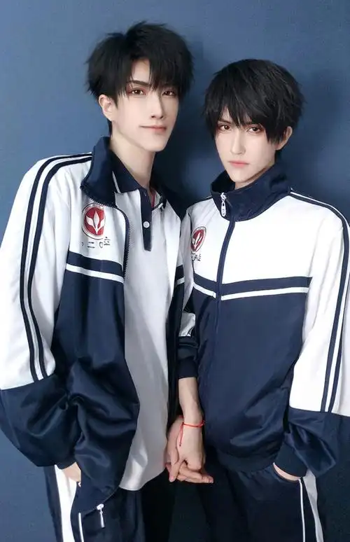 手链伪装学渣cos贺朝谢俞朝俞同款校服动漫cosplay服装全套 一周内