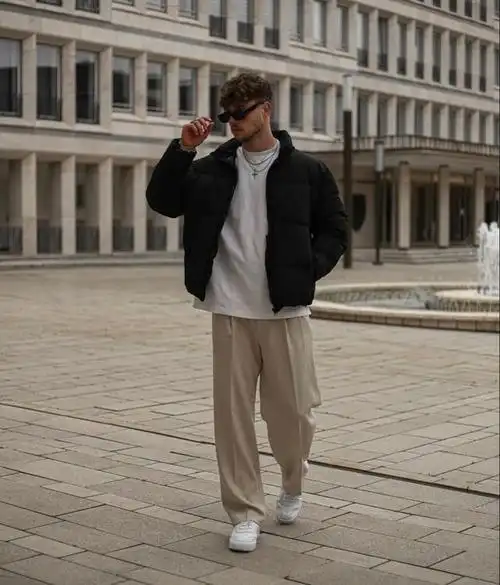 男士休闲外套冬装图片