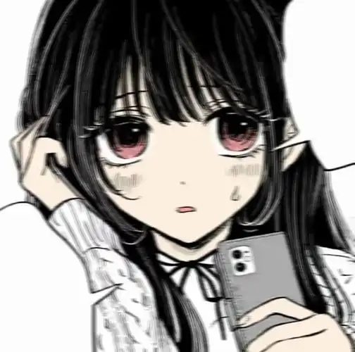 日系黑白冷酷高冷女生头像