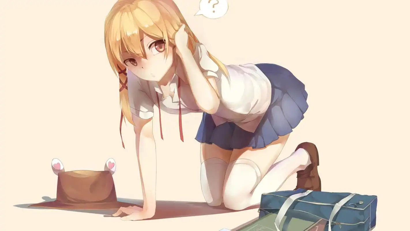 唯美插画动漫美女图片桌面壁纸,精美的少女插画动漫图片,可爱的二次元