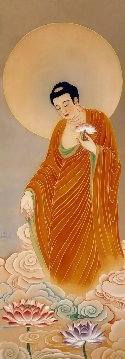 今日恭迎阿弥陀佛圣诞一句佛号无量功德