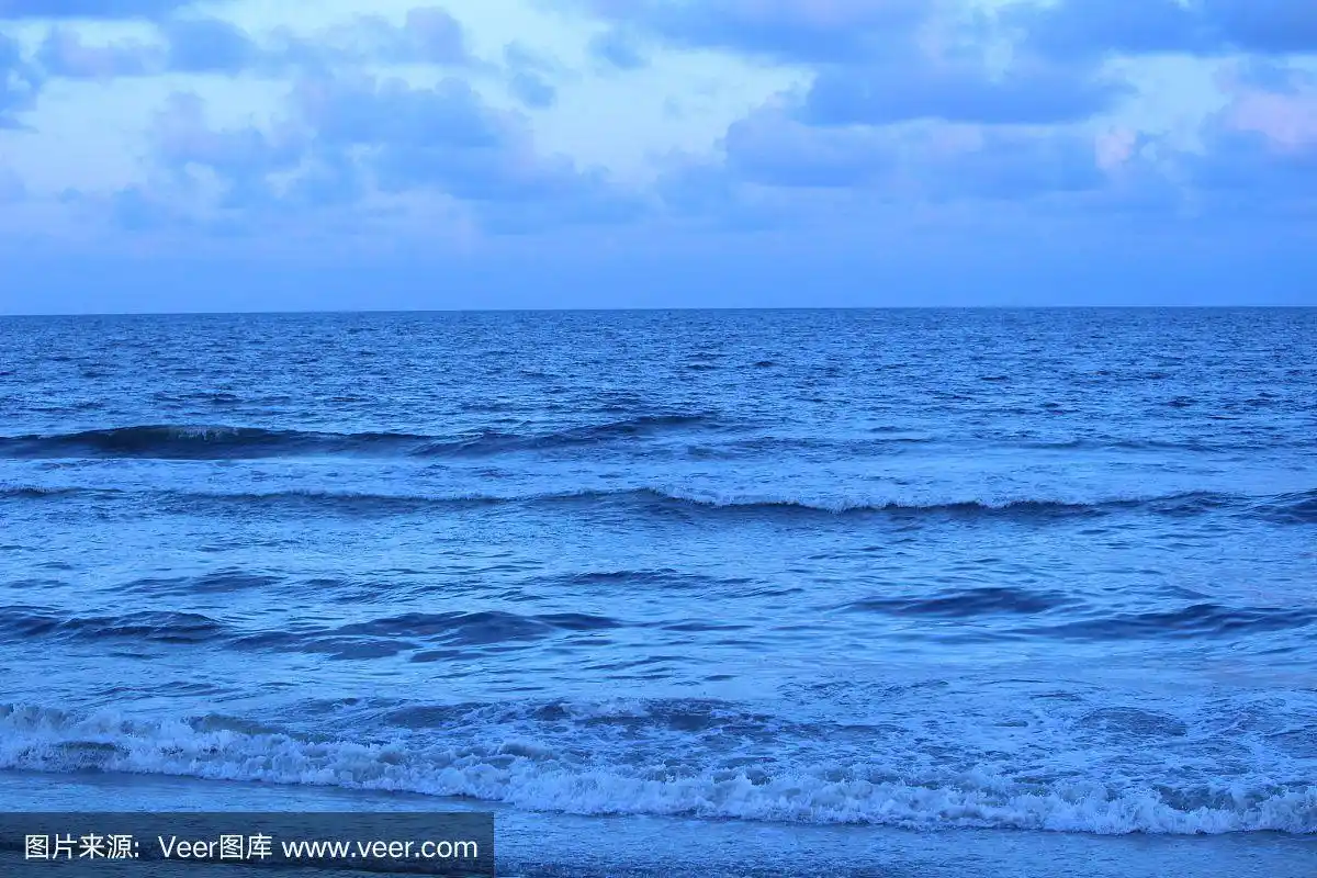 海洋,水,海滩,彩色图片,深蓝