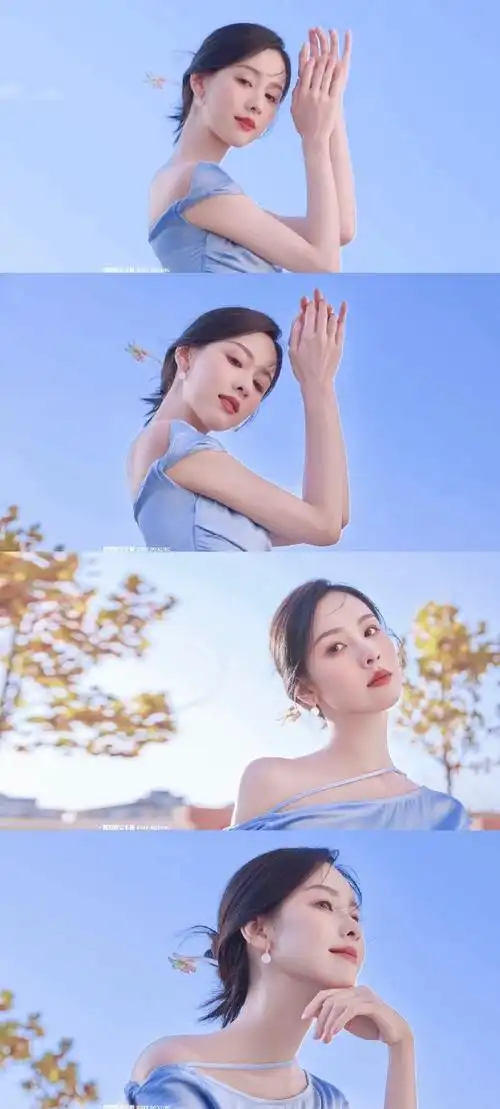 唐毅为陈都灵化的新中式妆##唐毅陈都灵新中式还原美貌