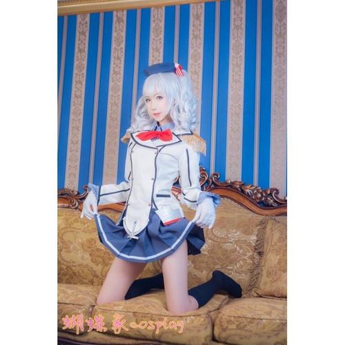舰队collection新 舰娘 鹿岛cos服 cosplay服装 现货【特价包邮】