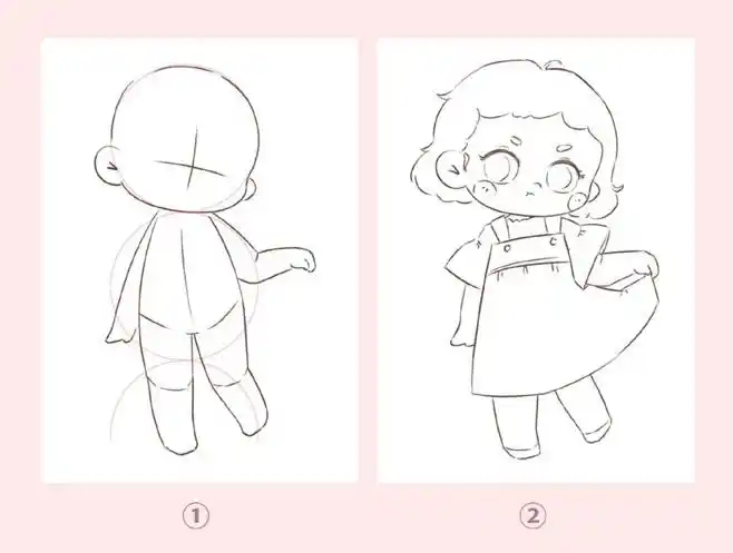手绘教程3大要点教你画出可爱的q版人物头像