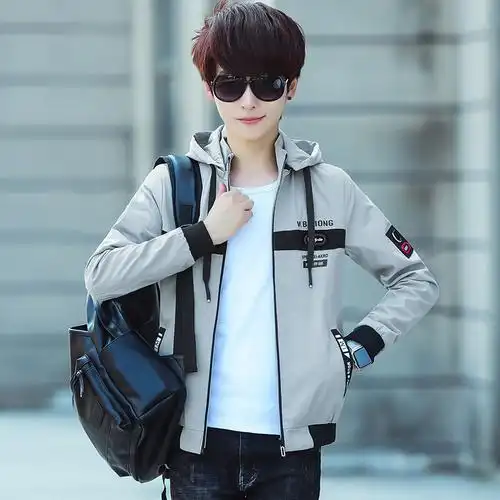 初中青少年外套男孩子帅气上衣夹克春秋季