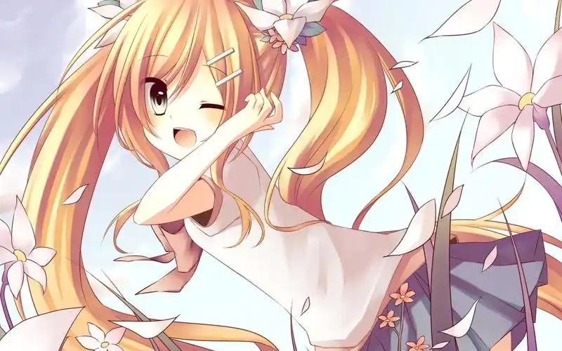 二次元萌妹动漫高清桌面壁纸