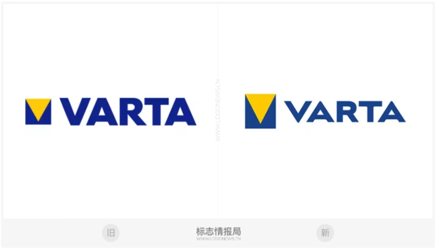电池制造商瓦尔塔varta更新品牌logo