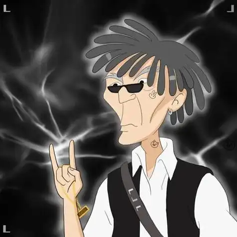 个性头像手绘成龙历险记嘻哈风头像潮龙嘻哈记