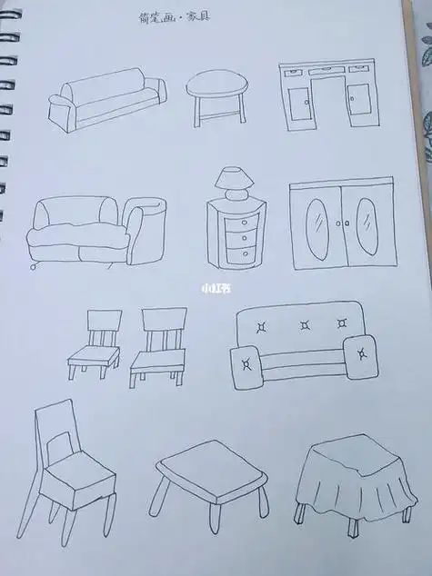 家具简笔画家具简笔画图片大全