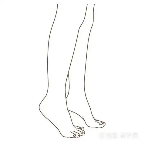 脚的画法两只脚搭在一起的简笔画法一双脚简笔画小脚丫简笔画怎么画