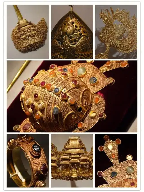 中华之美明代藩王金首饰