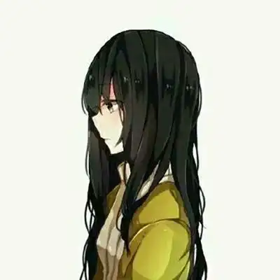 文艺范十足女生侧面头像动漫侧脸头像精选