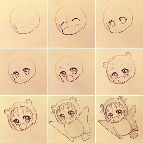 q版 | 板绘q版人物简笔画步骤教程