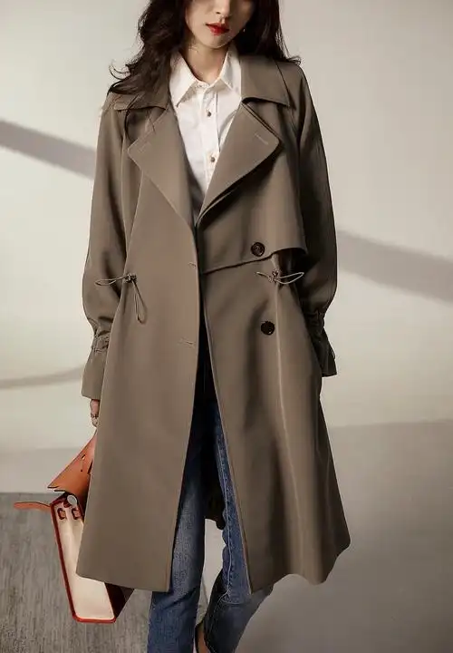 工装风衣 女 卡其色图片-海量高清工装风衣 女 卡其色图片大全 - 阿里