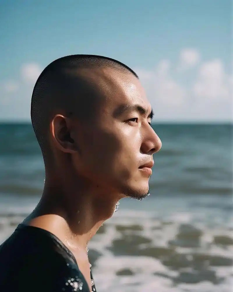 96个寸头小哥哥 侧颜如何?