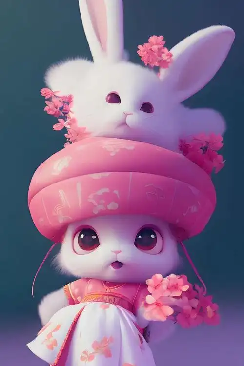 可爱兔子|萌兔系列壁纸