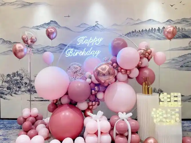 五一分享一下来自派对人的作品这个配色简直绝了好好看#生日派对布置