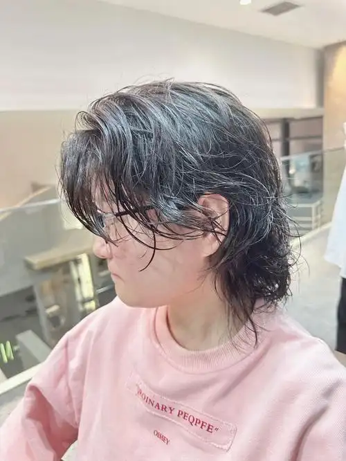 发型「亚麻色|蜜茶棕色|奶茶色|灰棕色|挂耳染|造型烫|气垫烫|羊毛卷