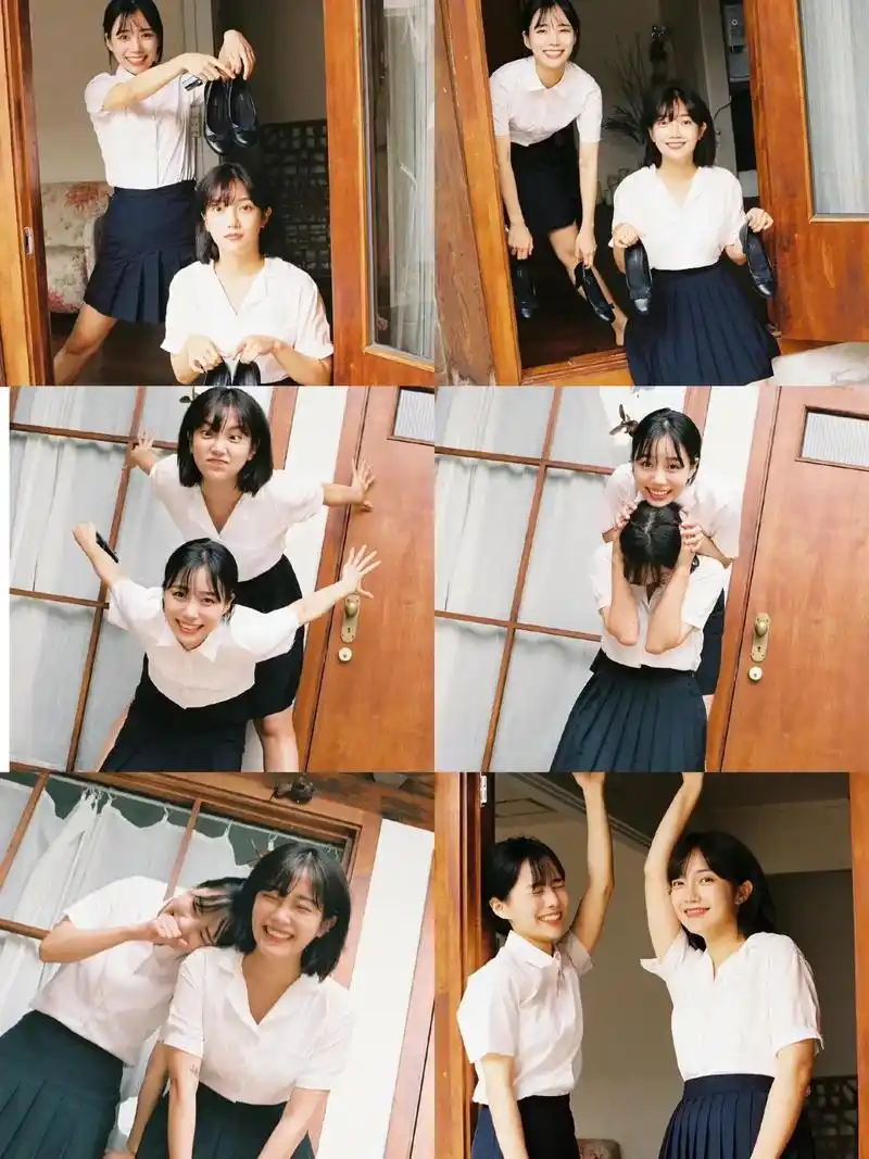 拍照模板最全双人闺蜜拍照动作教学