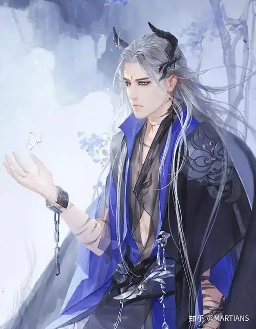 插画妖孽男 | 古风古韵插画之妖孽绝色美男