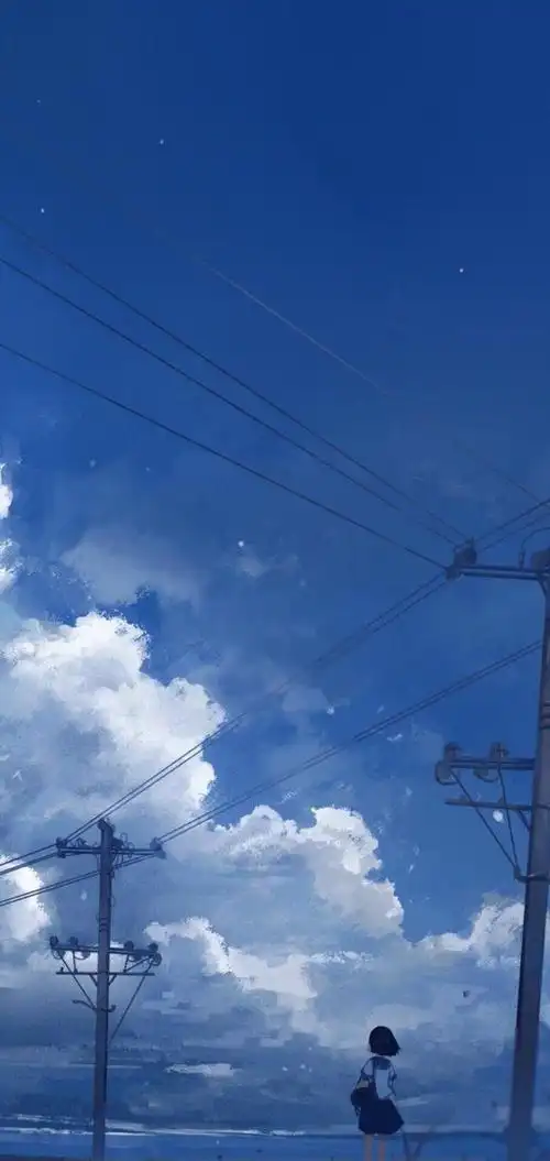 绝美蓝色系背景图,治愈又清新